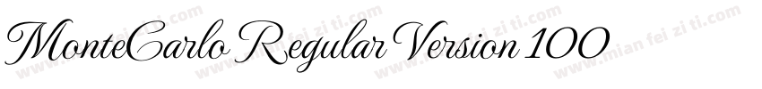MonteCarlo Regular Version 1009Fo字体转换